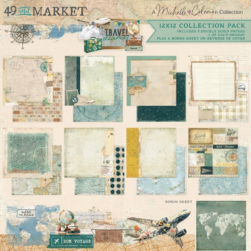 49 and Market - Travel Diaries - 12x12 Collection Paper Pack
