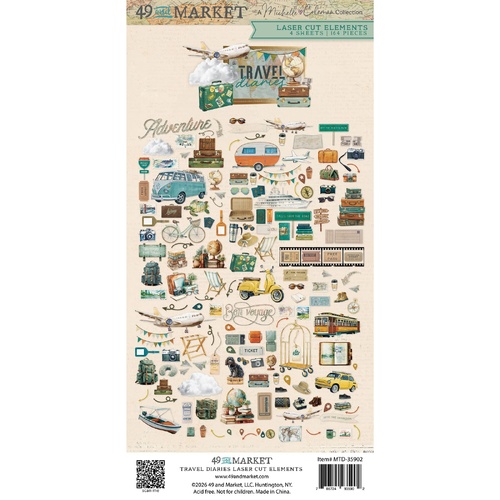 49 and Market - Travel Diaries - Laser Cut Elements