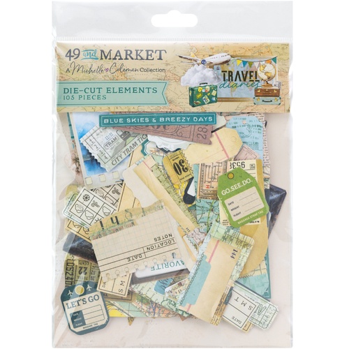 49 and Market - Travel Diaries - Die-Cut Elements