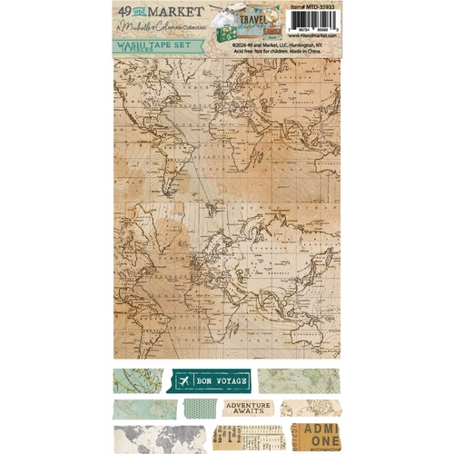 49 and Market - Travel Diaries - Washi Tape Set