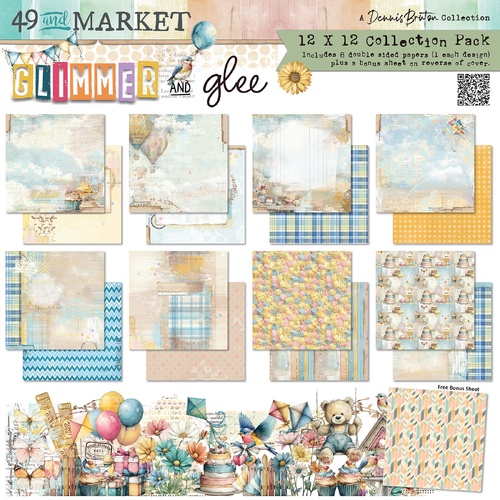 49 and Market - Glimmer & Glee - 12x12 Collection Paper Pack