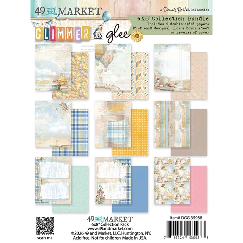 49 and Market - Glimmer & Glee - 6x8 Collection Paper Pack