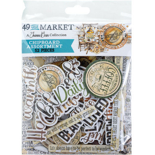 49 And Market - Country Heart Cafe – Chipboard Assortment