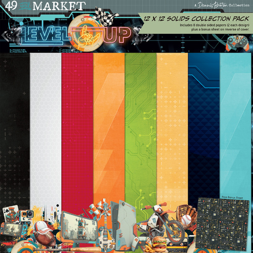 49 and Market - Level Up - 12x12 Solids Collection Pack