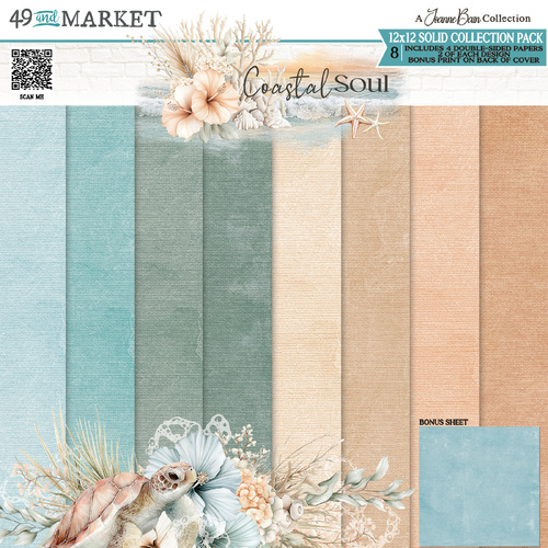 49 and Market - Coastal Soul - 12x12 Solids Collection Pack