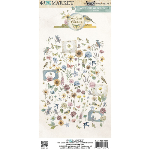 49 and Market - The Quiet Observer - Laser Cut Wildflowers