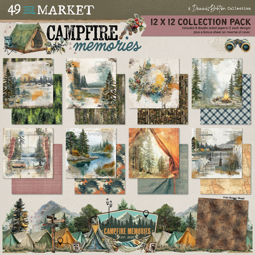49 and Market - Campfire Memories - 12x12 Collection Paper Pack