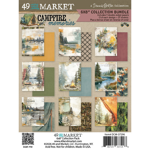 49 and Market - Campfire Memories - 6x8 Collection Paper Pack