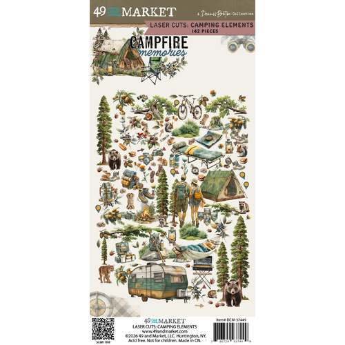 49 and Market - Camping Memories - Laser Cut Camping Elements