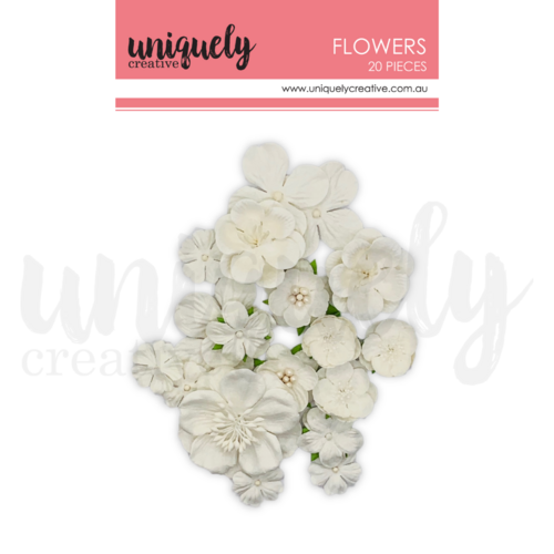 Uniquely Creative - Flowers - White