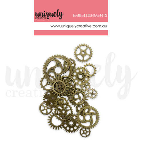Uniquely Creative - Brass Metal Cogs