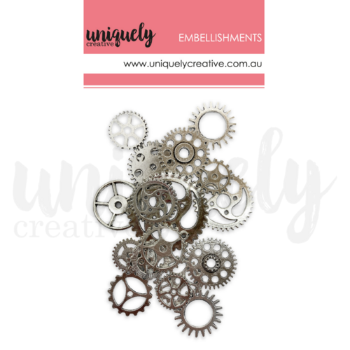 Uniquely Creative - Silver Metal Cogs