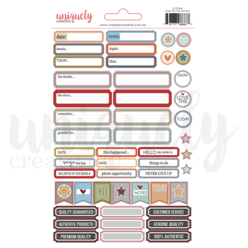 Uniquely Creative - Seize the Day - Stickers