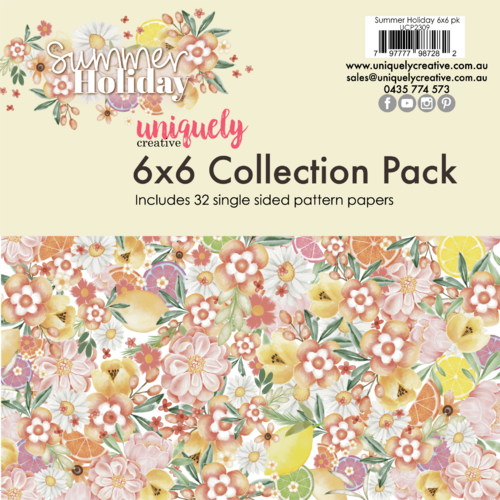 **Uniquely Creative - Summer Holiday - 6x6 Collection Pack