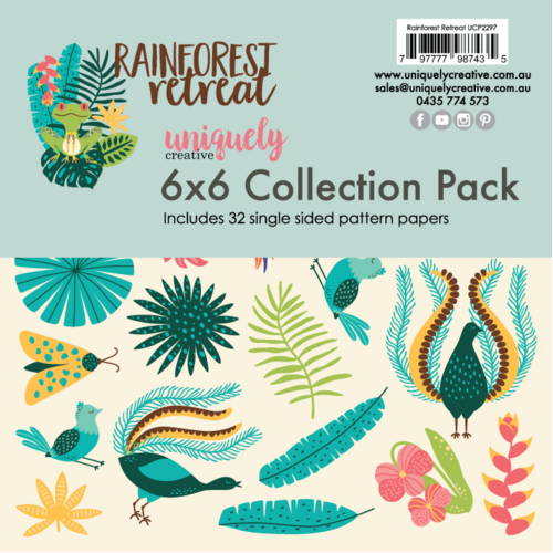 **Uniquely Creative - Rainforest Retreat - 6x6 Collection Pack