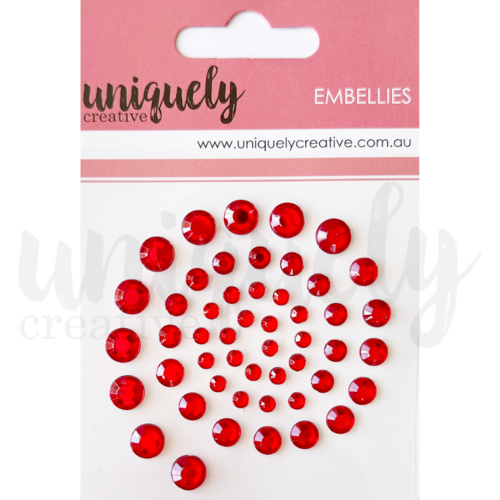 Uniquely Creative - Rhinestones - Red