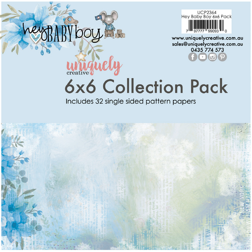 Uniquely Creative - Hey Baby Boy - 6x6 Collection Pack