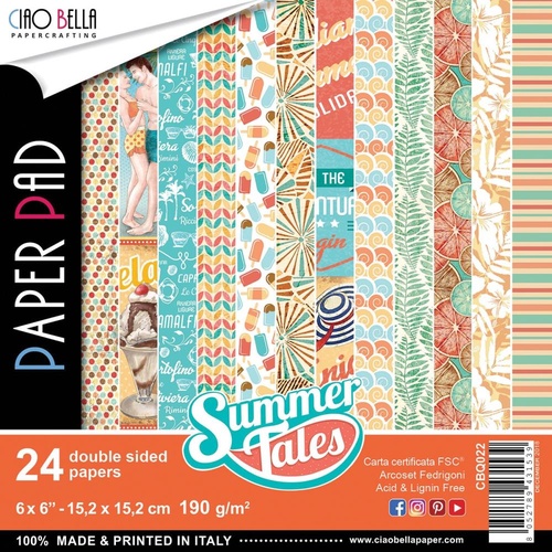 **Ciao Bella - Summer Tales - 6x6 Paper Pad