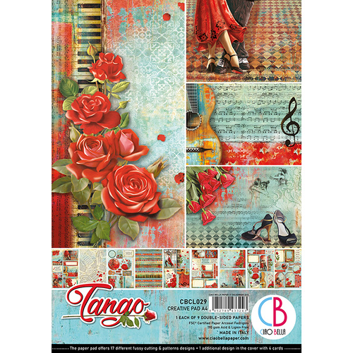 **Ciao Bella - Tango - A4 Paper Pad (9pk)