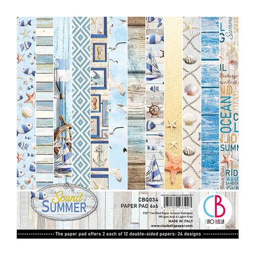 **Ciao Bella - The Sound of Summer - 6x6 Paper Pad