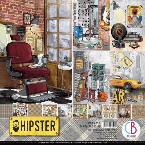 **Ciao Bella - Hipster - 12x12 Paper Pad (12pk)