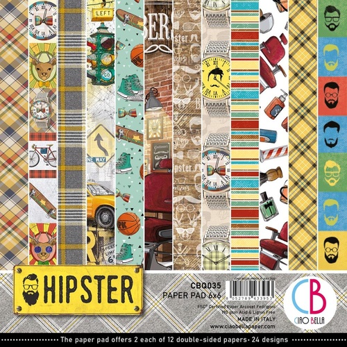 **Ciao Bella - Hipster - 6x6 Paper Pad