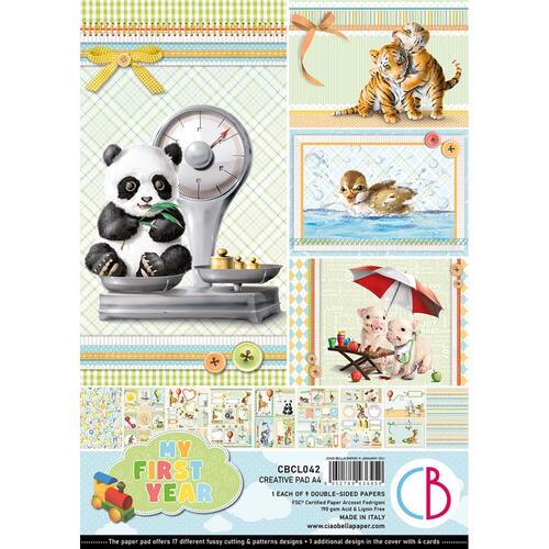 **Ciao Bella - My First Year - A4 Paper Pad (9pk) 