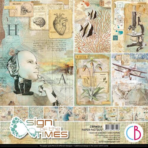 **Ciao Bella - Sign of the Times - 12x12 Paper Pad (12pk)