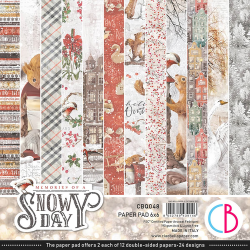 Ciao Bella - Memories of a Snowy Day - 6x6 Paper Pad