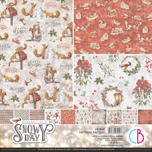 Ciao Bella - Memories of a Snowy Day - 12x12 Patterns Pad (8pk)