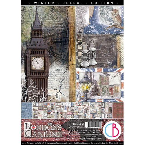 Ciao Bella - London's Calling - A4 Paper Pad (9pk)