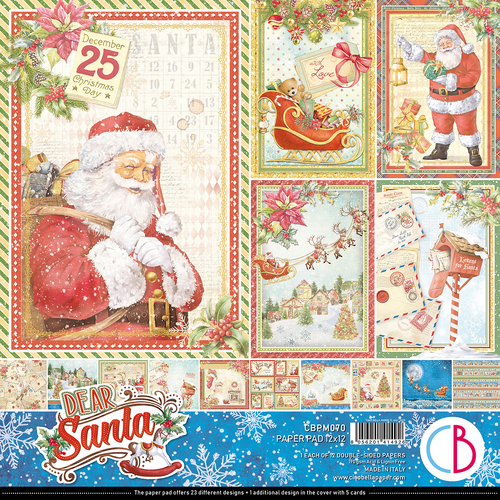 Ciao Bella - Dear Santa - 12x12 Paper Pad (12pk)