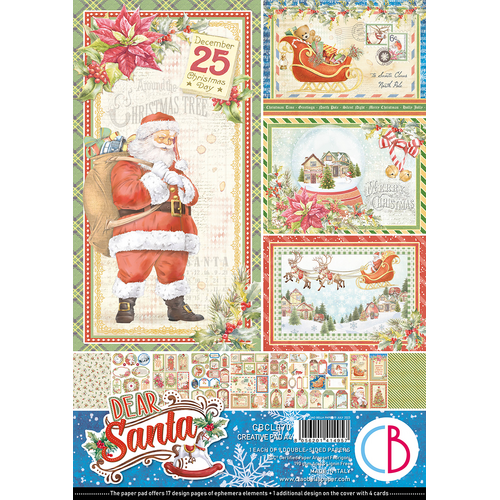 Ciao Bella - Dear Santa - A4 Paper Pad (9pk)