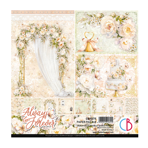 Ciao Bella - Always & Forever - 8x8 Paper Pad (12pk)