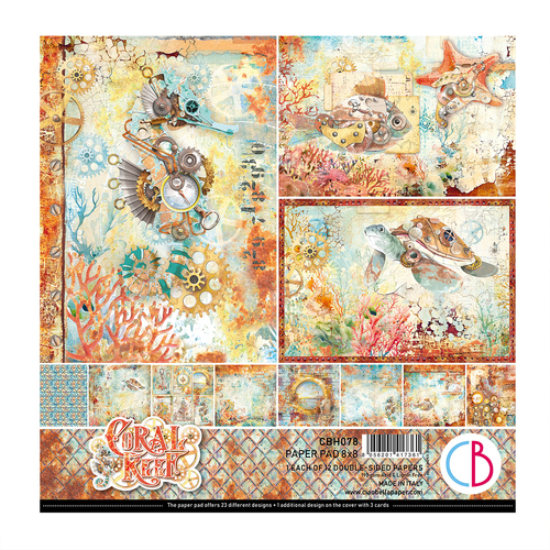 Ciao Bella - Coral Reef - 8x8 Paper Pad (12pk)