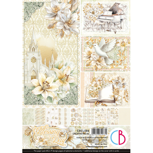 Ciao Bella - Blessing Day - A4 Paper Pad (9pk)