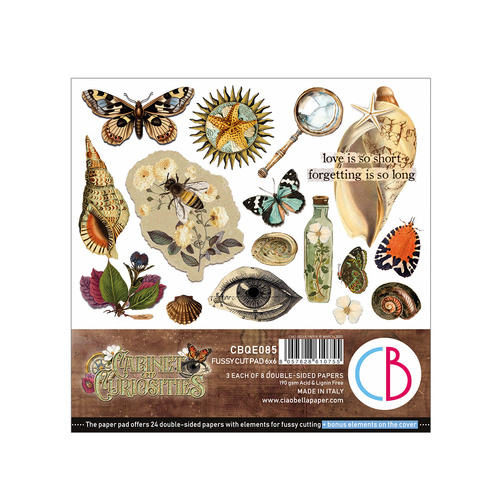 Ciao Bella - Cabinet of Curiosities - 6x6 Fussy Cut Pad
