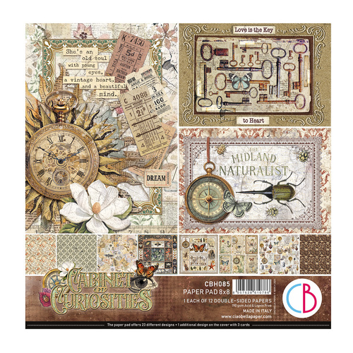Ciao Bella - Cabinet of Curiosities - 8x8 Paper Pad (12pk)