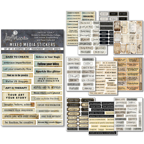Ciao Bella - Mixed Media Stickers - Little Words