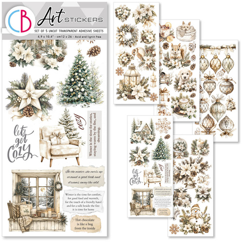 Ciao Bella - Winter Season - Art Stickers 5/Pkg