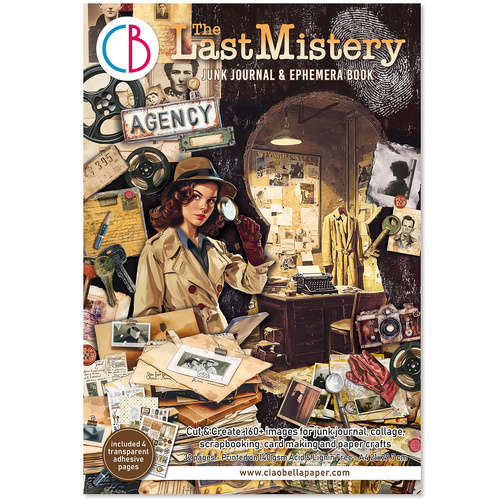Ciao Bella - The Last Mystery A4 Junk Journal Ephemera Book 32/Pkg