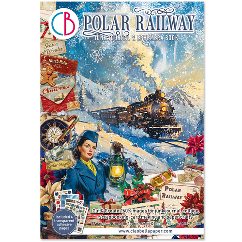 Ciao Bella - Polar Railway A4 Junk Journal Ephemera Book 32/Pkg