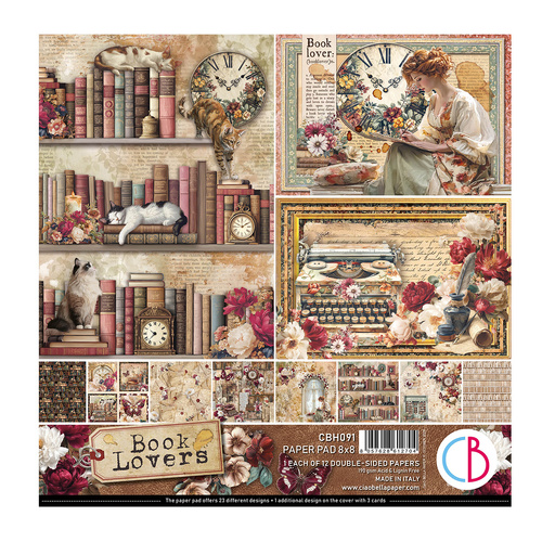 Ciao Bella - Book Lovers - 8x8 Paper Pad (12pk)