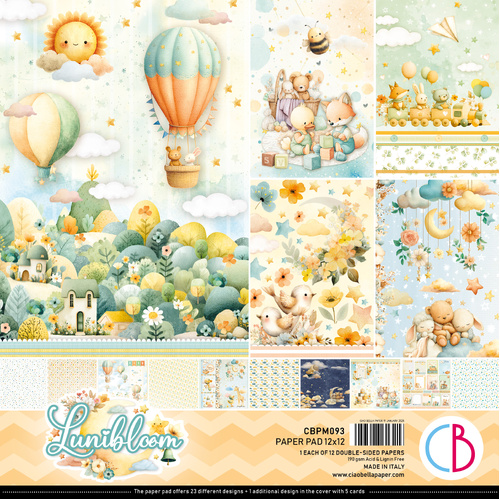 Ciao Bella - Lunibloom - 12x12 Paper Pad (12pk)