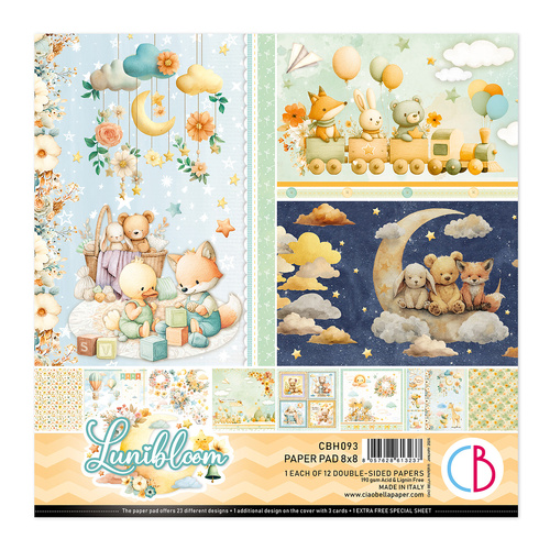 Ciao Bella - Lunibloom - 8x8 Paper Pad (12pk)