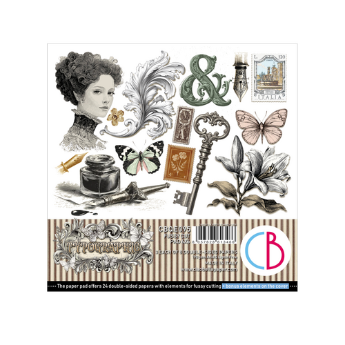 Ciao Bella - Typographic - 6x6 Fussy Cut Pad