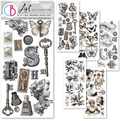Ciao Bella - Typographic - Art Stickers 5/Pkg