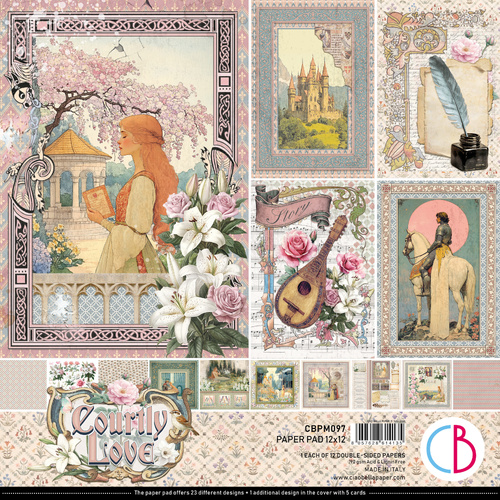 Ciao Bella - Courtly Love - 12x12 Paper Pad (12pk)