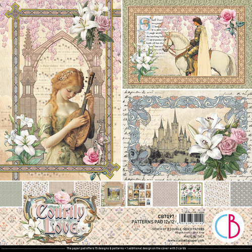 Ciao Bella - Courtly Love - 12x12 Pattern Pad (8pk)