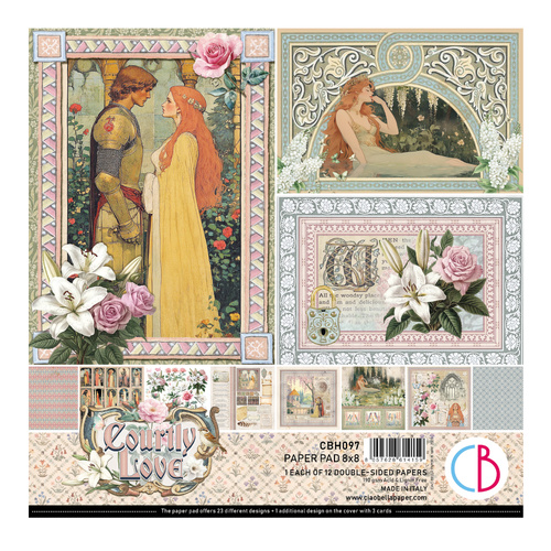 Ciao Bella - Courtly Love - 8x8 Paper Pad (12pk)